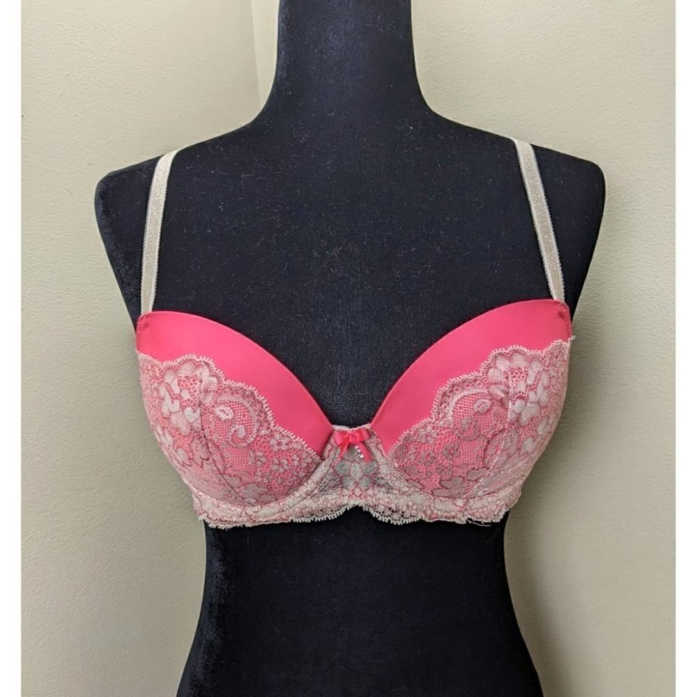 VICTORIA'S SECRET Dream Angels Lined-Demi/Demi-Buste Double Bra 34C